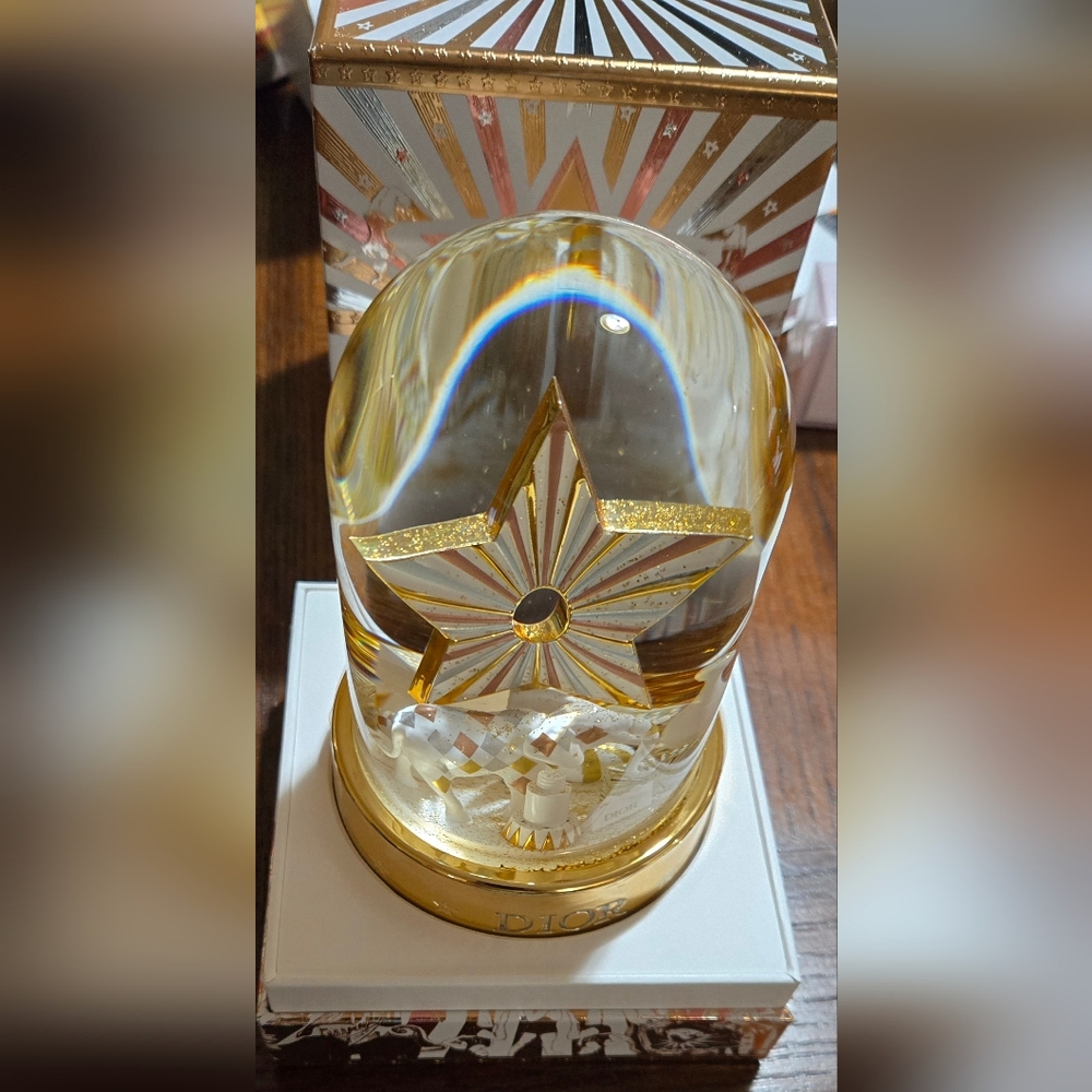 Dior 2025 Holiday Gold Snow Globe